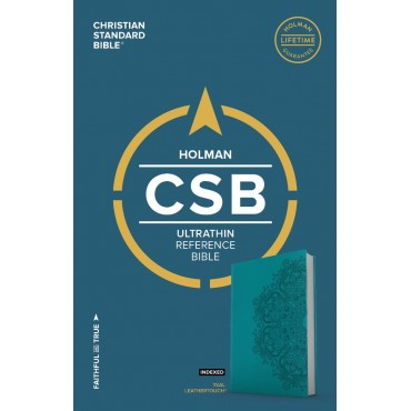 CSB ULTRATHIN REFERENCE BIBLE T/I L/T TEAL - Holman